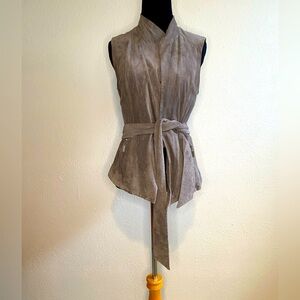 bebe Suede Vest 100% authentic leather Size Small